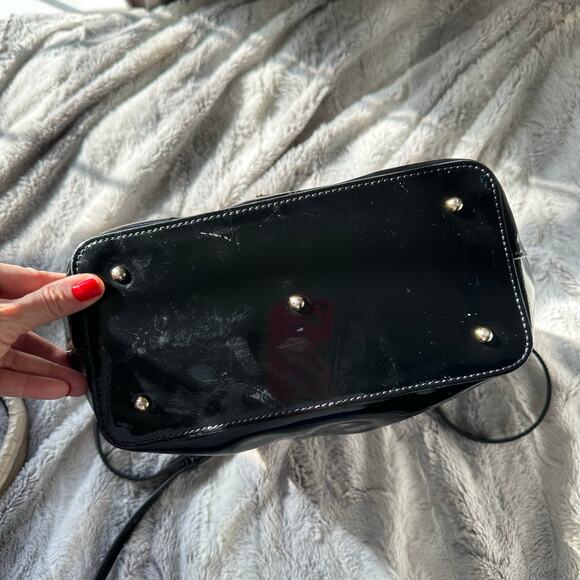 Dooney & Bourke Brenna Patent Leather bag black $411 - Picture 14 of 15